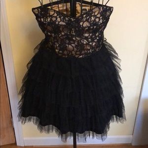 Gold and black dress